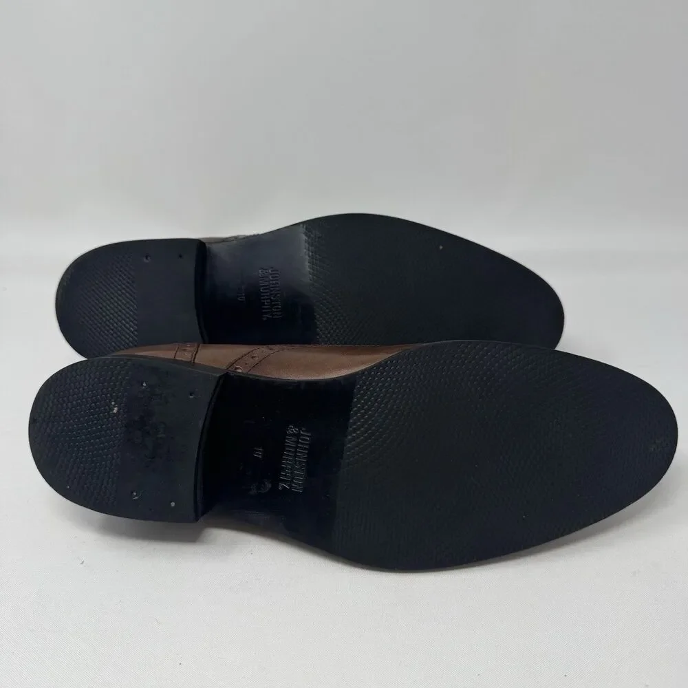 Johnston‎ & Murphey Italy Brown Oxfords size 10